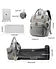 Winnies Diaper Bag With Changing Station | Mummy Bag With Bassinet | Bed Changing Backpack-Grey