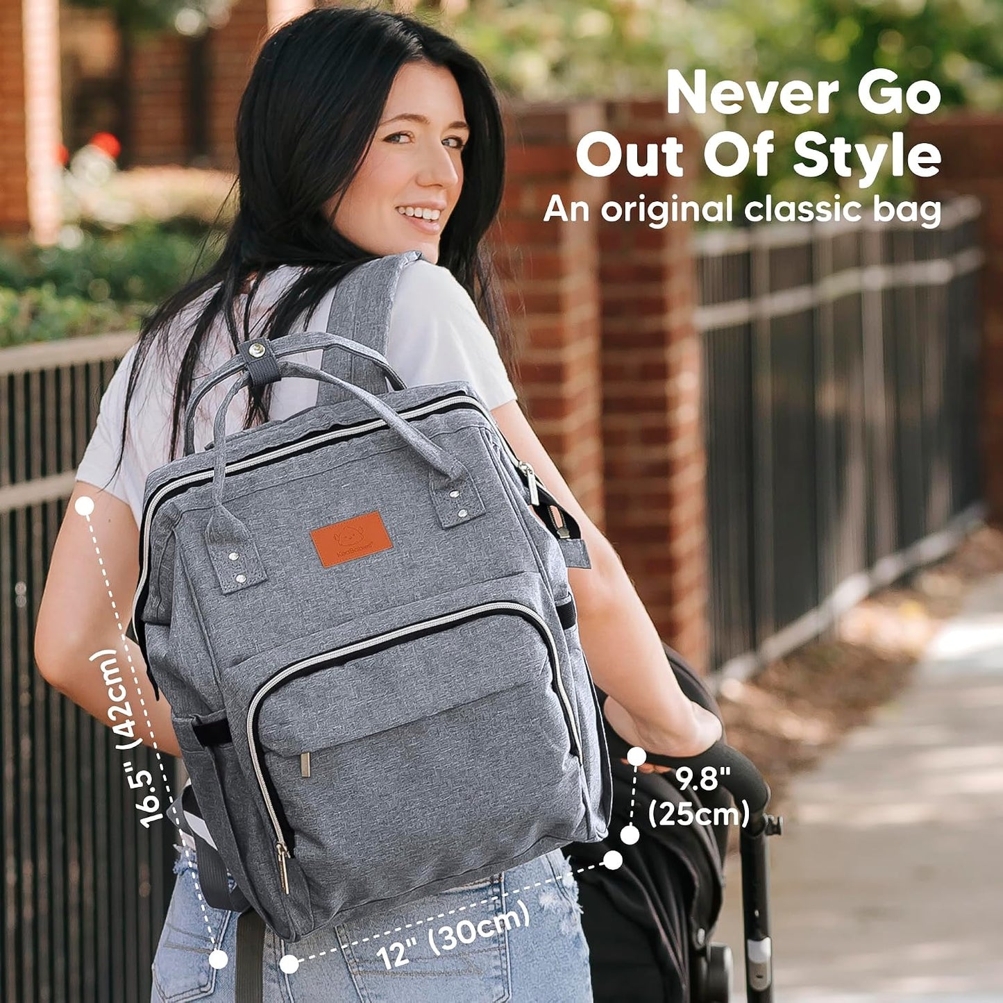 Modern Hands-Free Travel Diaper Backpack