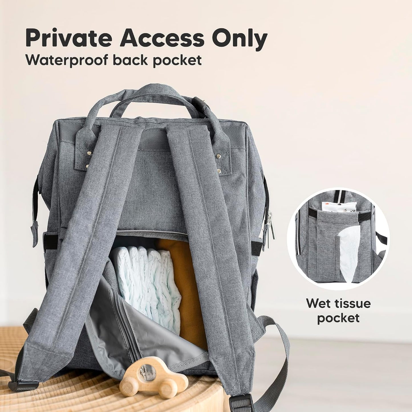 Premium Waterproof Unisex Diaper Backpack